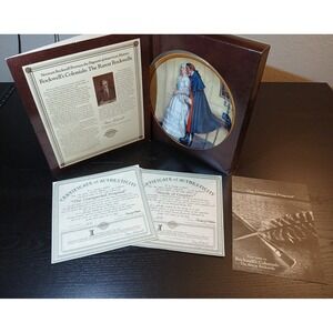 Norman Rockwell Unexpected‎ Proposal COA Plate Knowles Rarest Rockwells  #141B5